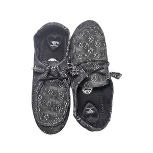 Rocket Dog Charcoal Textured Slip-Ons